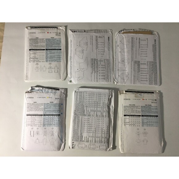 Sewing Patterns Mixed 6 Lot Womens Tops Size Lg X-Lg 2XL New Uncut A8 - Picture 4 of 5